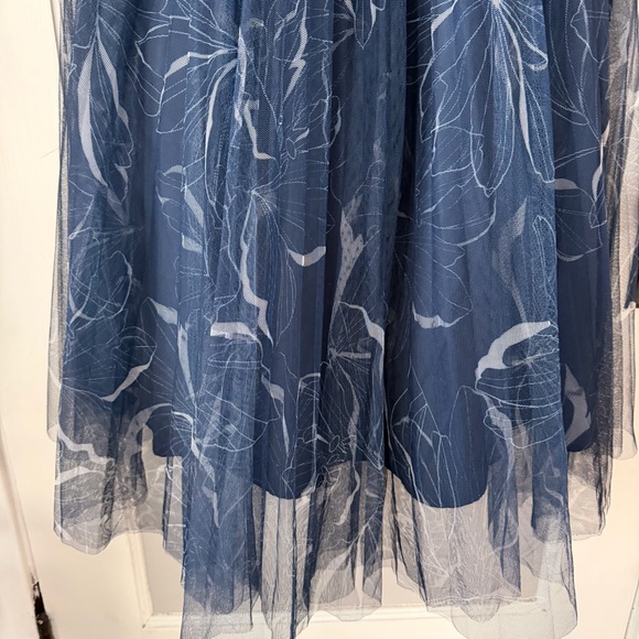 Hutch corene Tulle Gown midi two tone navy - Picture 6 of 11